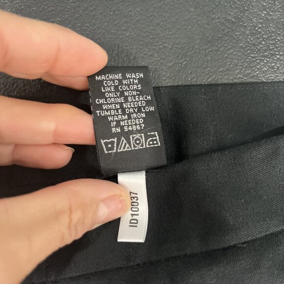 Express Stretch Y2K Lace Up Dress Pants Womens Size 7/8 Black Flare 90s Low Rise - Picture 5 of 8